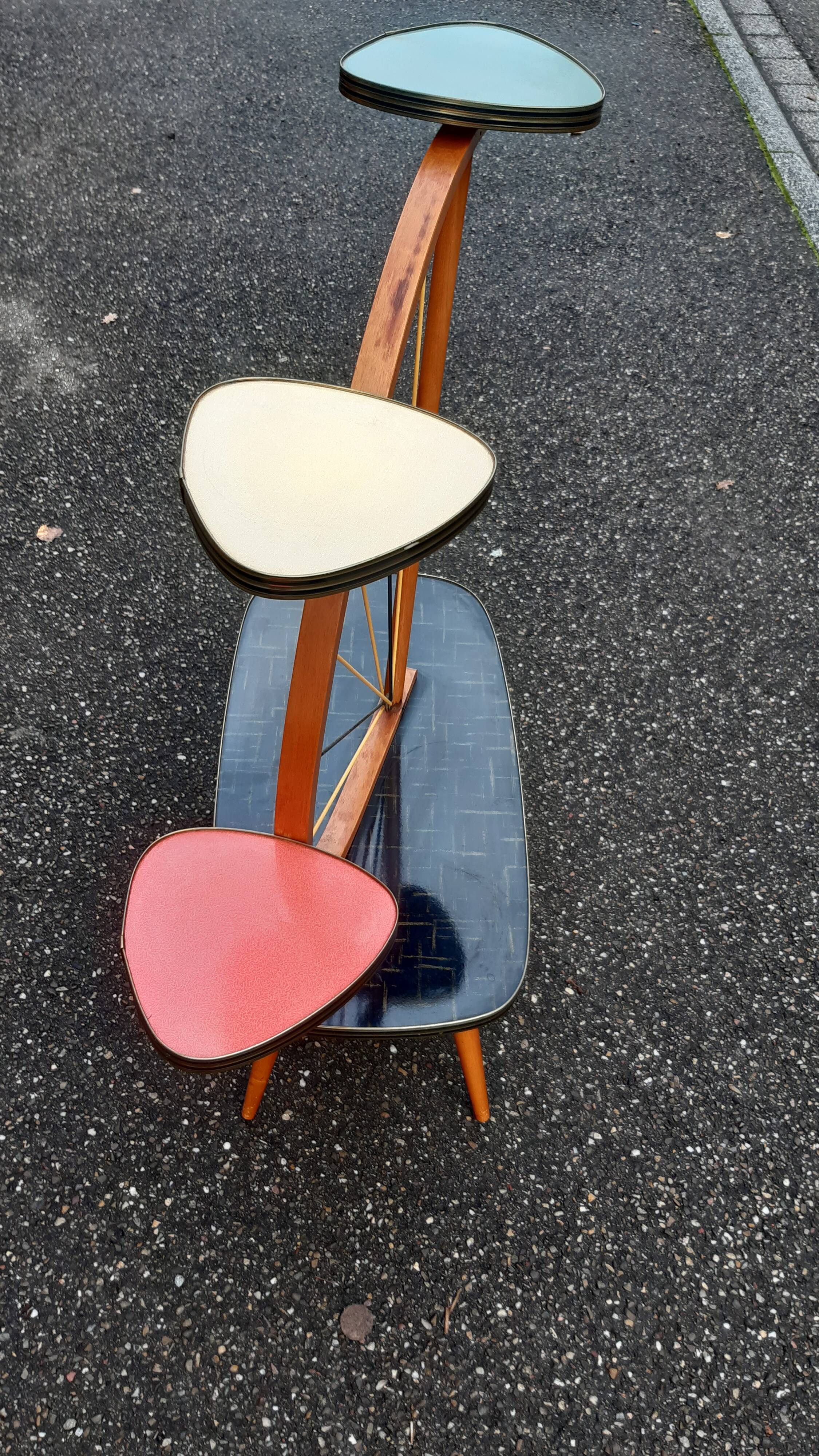 Stand plant holder formica vintage