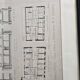2 architect's plates under glass 1900