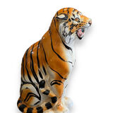 Tiger in glazed italian ceramic
