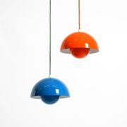 enamelled double shade Flower Pot pendant lamp by Verner Panton for Poulsen