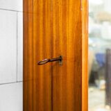 Specchio da ingresso vintage in teak, Italia, anni '50