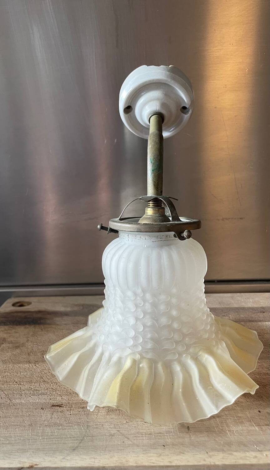 Applique laiton et opaline