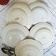 Old mismatched earthenware soup plates