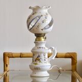 Lampe artisanale en faïence du Moustiers