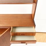Teak bookcase/desk