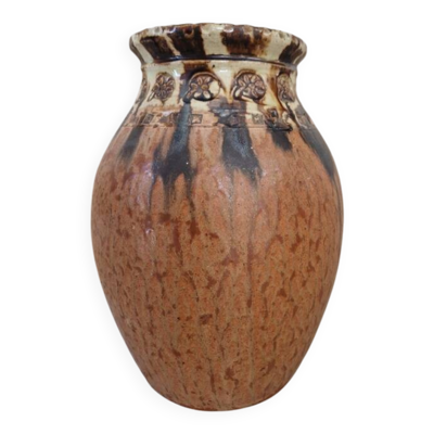 Vase en grès signé Joseph Talbot (1888-1959) à La Borne