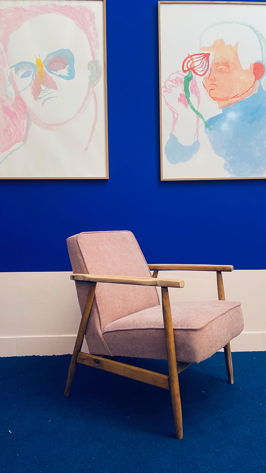 Polish Scandinavian armchair from the 60s Scandinavian design