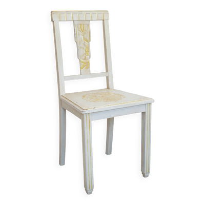 Chaise Art Déco en bois - années 30