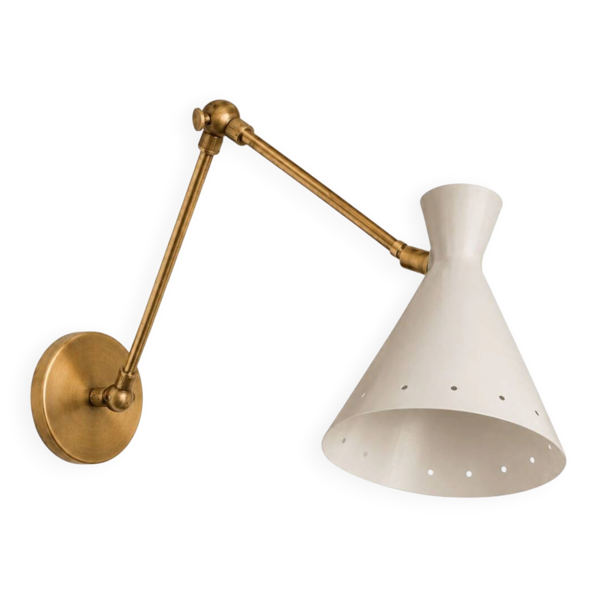 Italian wall sconce in the style of the 1950s.