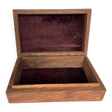 Carved wooden jewelry box