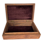 Carved wooden jewelry box
