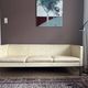Erik Jørgensen EJ50 Sofa Danish Design - cream white leather, 3-seater