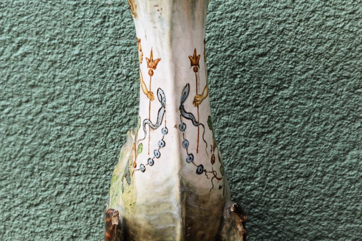 Aiguière dauphin, 19ème, style Renaissance, Molaroni Pesaro