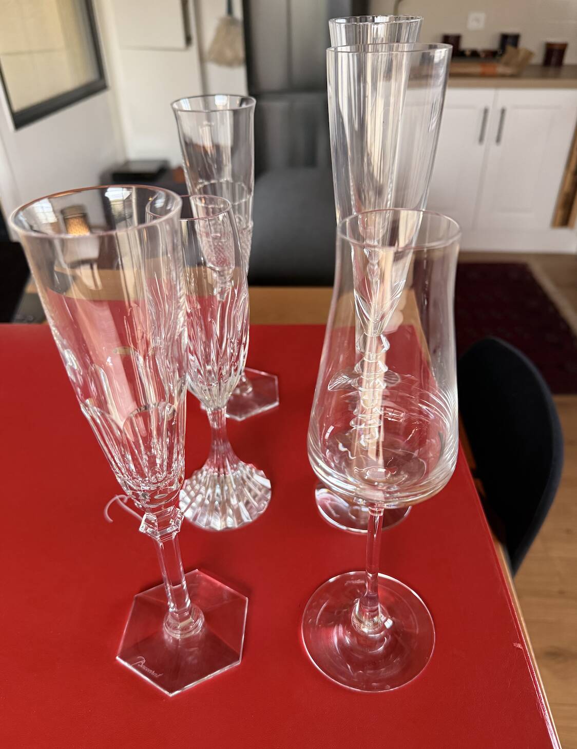 Verre Baccarat flute a champagne lot de 6