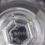 4 wine glasses stamped Crystal de Sèvres model Savannah H 16 cm