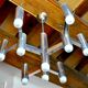 Chandelier Maison Sciolari for Baker, 10 burners, Italy, 1970