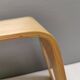 Beautiful design stool/side table made of curved plywood and designed by Lisa Norinder for Ikea.