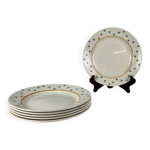Set de 6 assiettes plates