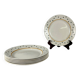Set of 6 flat plates GIEN, Primefleur creation, model "Constellation", 1950.