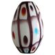 Murano Glass Colorful Ovoid Shaped Vase in The Style of A.Ve.M, Italy, 1960s