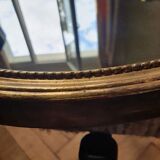 Oval mirror in wood and stucco 33x49cm