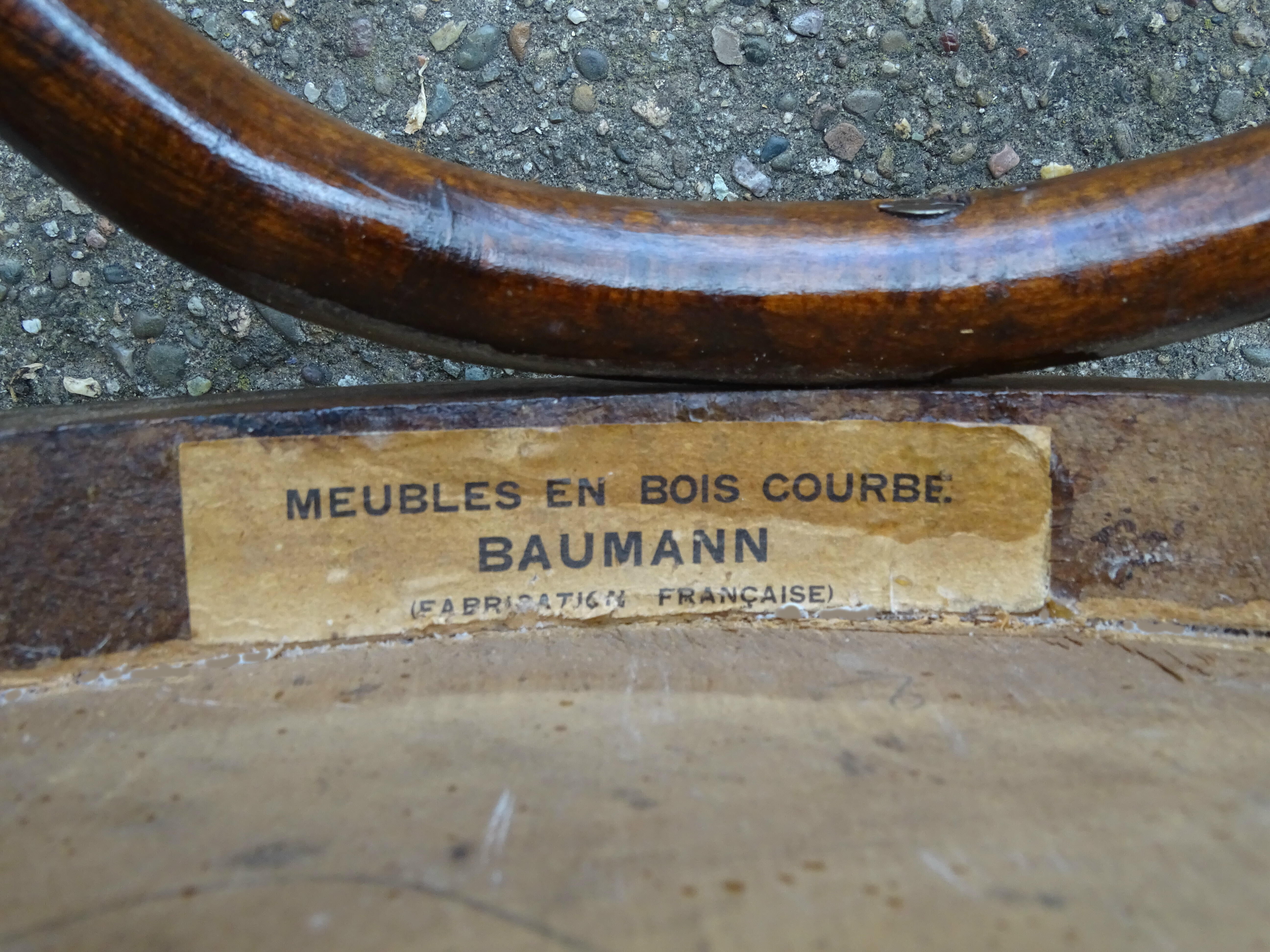 Chaise Baumann bistrot bois 1925