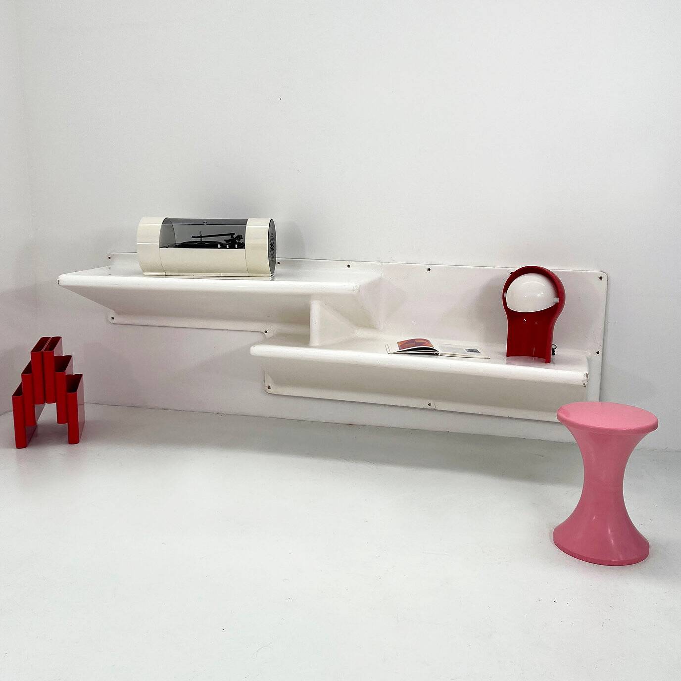 Space Age Wall Unit with desk or shelves from Club Med, 1970