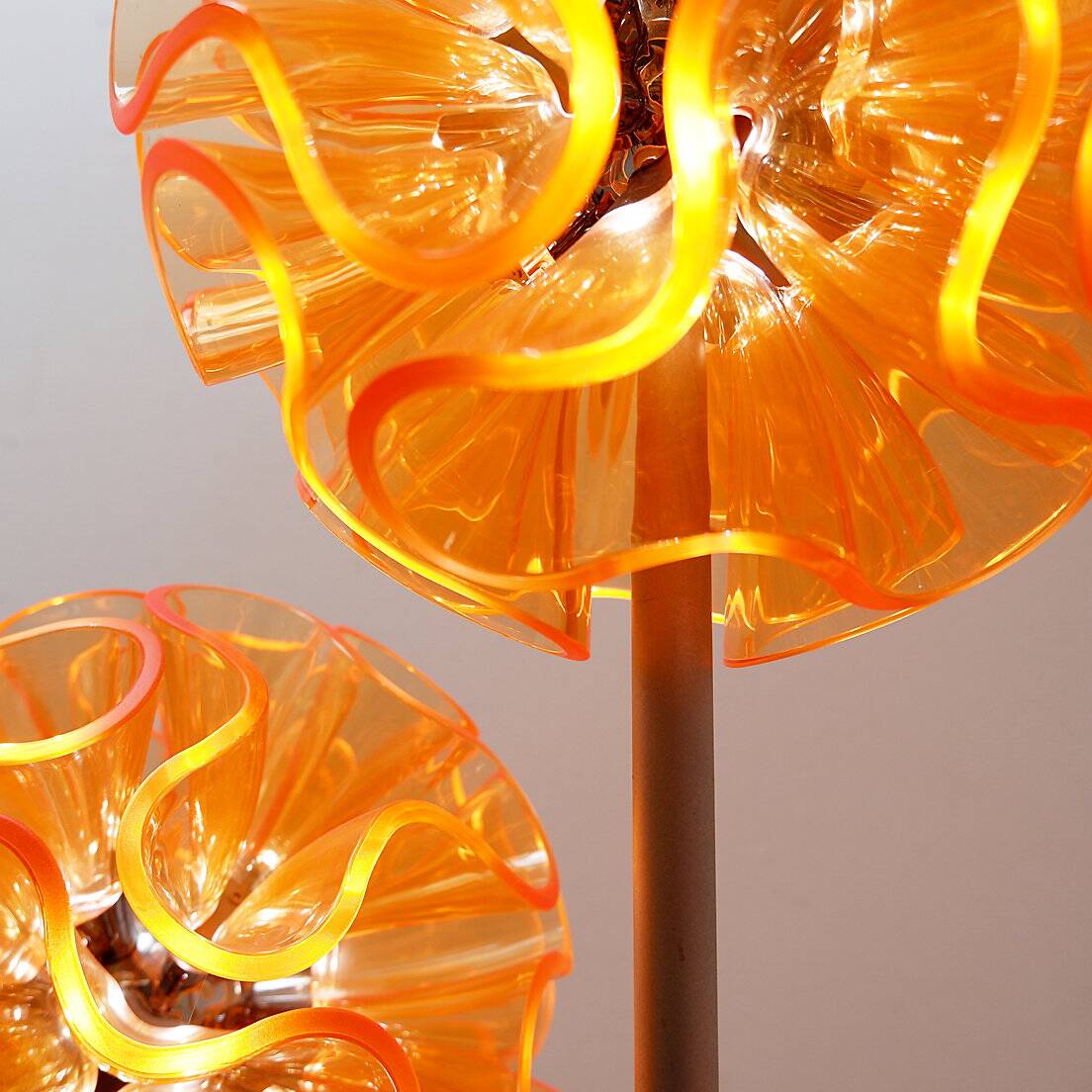 Orange "Coral Ball" floor lamp - QisDesign