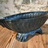 French Art Deco cast iron enamel planter – 1920s–1930s