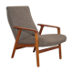 Fauteuil vintage scandinave en teck 1960