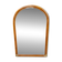 Miroir arche vintage en rotin et bambou (90x61 cm) – Style Riviera, années