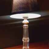 1930 art deco lamp in chiseled glass