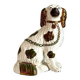 Chien, cavalier king charles en faïence staffordshire n°6, vers 1860