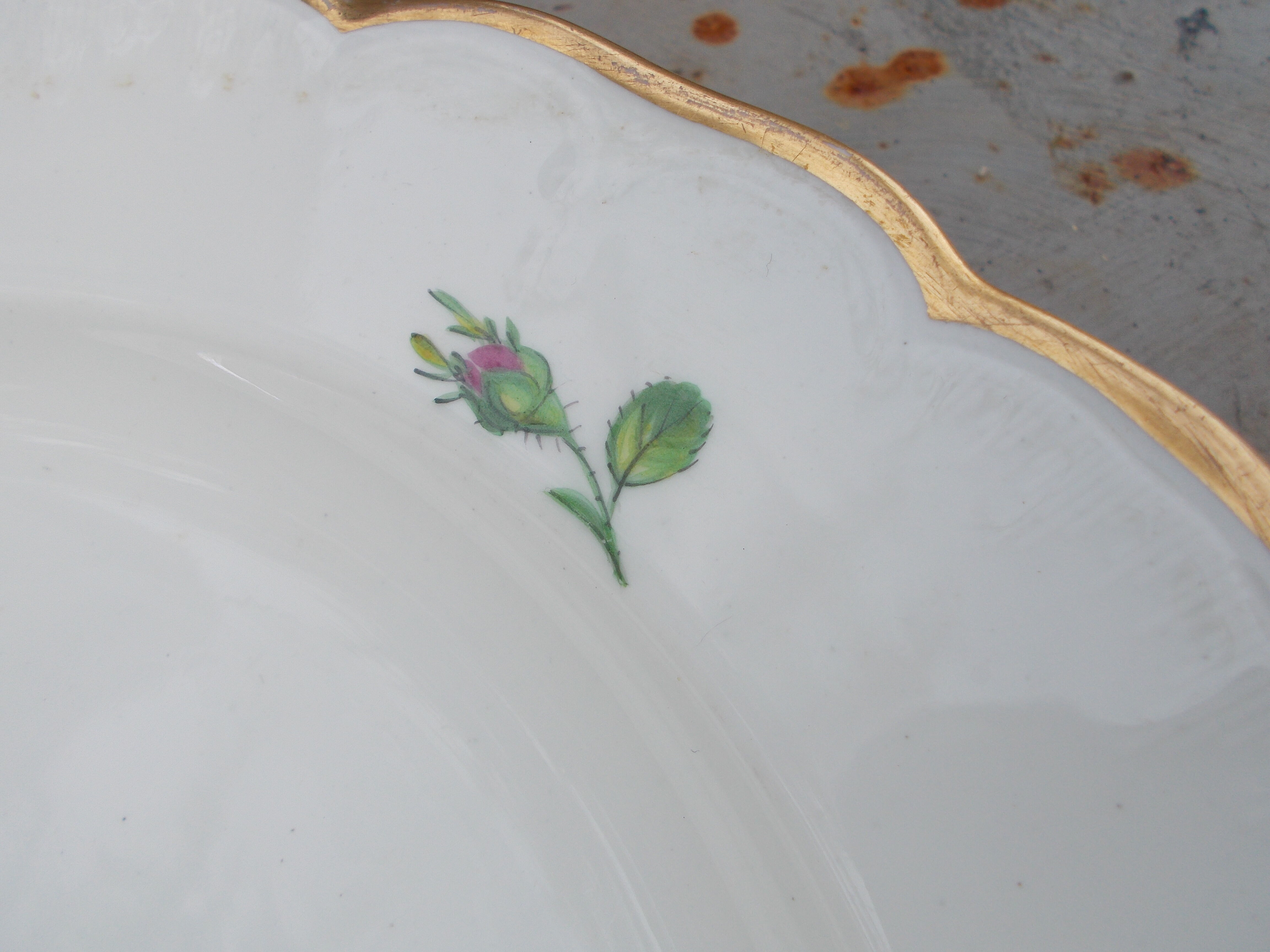 6 flat plates antique porcelain KPM Berlin