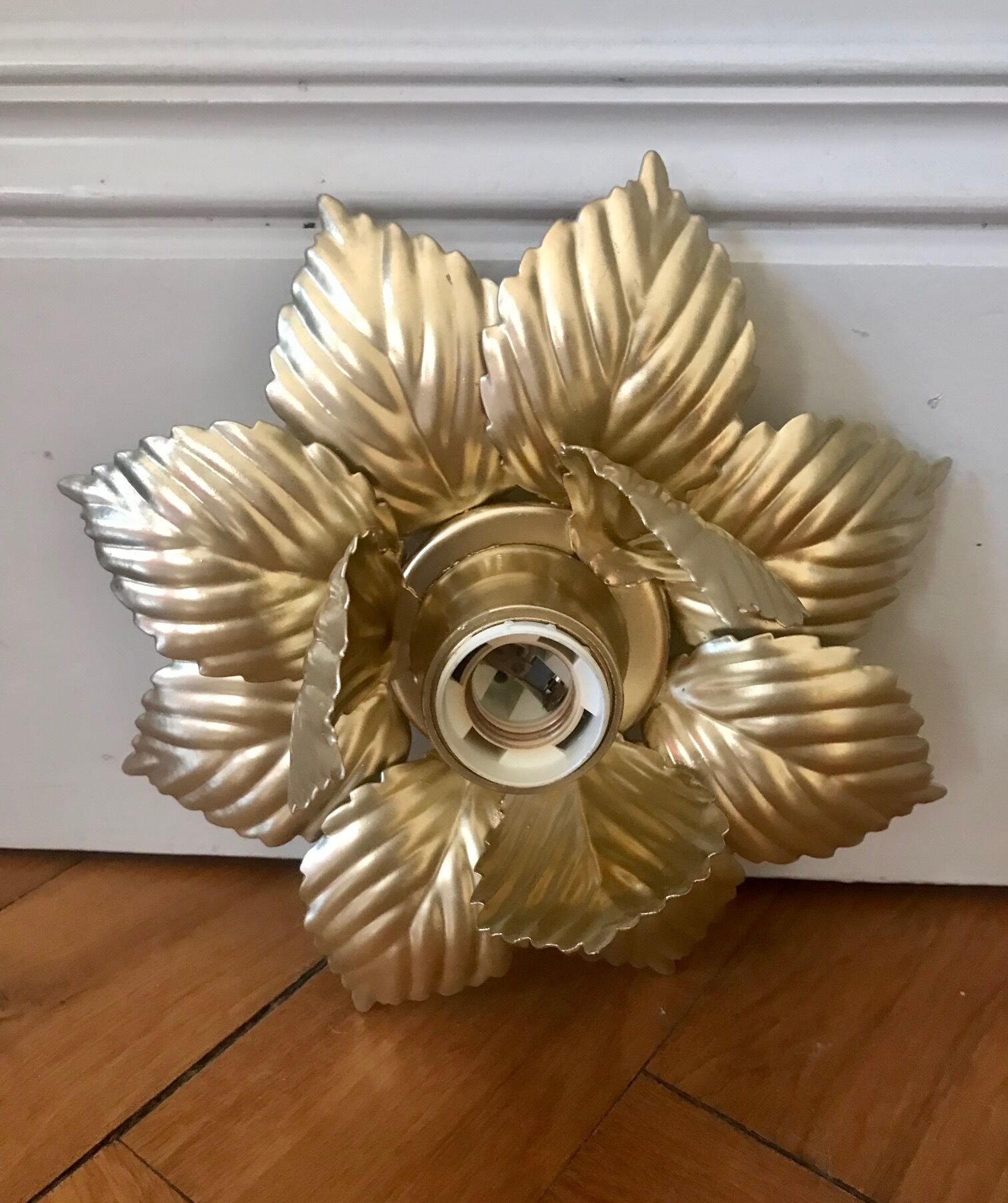 Golden flower applique