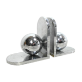 Heavy chrome metal bookends