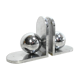 Heavy chrome metal bookends