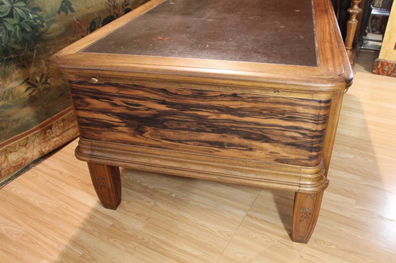 Art Deco flat desk and executive chair by Jules Cayette