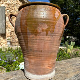 Ancient terracotta pottery jar