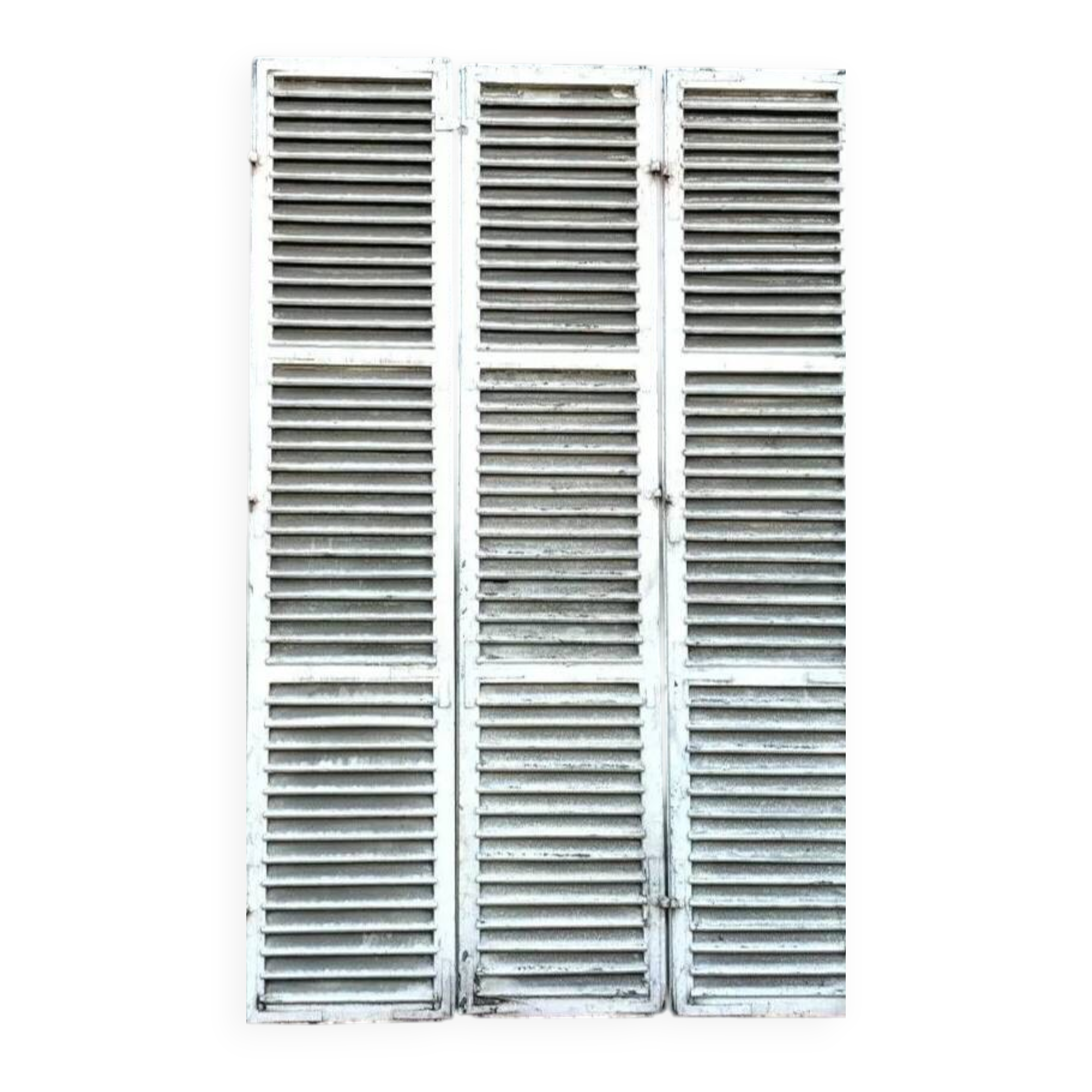 Set of 2 pairs of 19th century solid oak shutters
