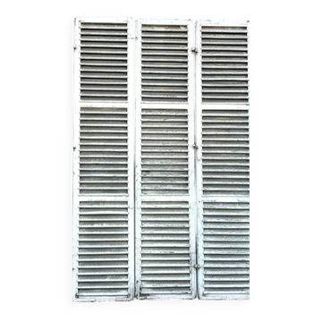 Set of 2 pairs of 19th century solid oak shutters