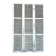 Set of 2 pairs of 19th century solid oak shutters