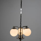 Art Deco 3-flamming Chandelier, 1920s