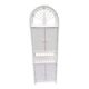 White rattan shelf