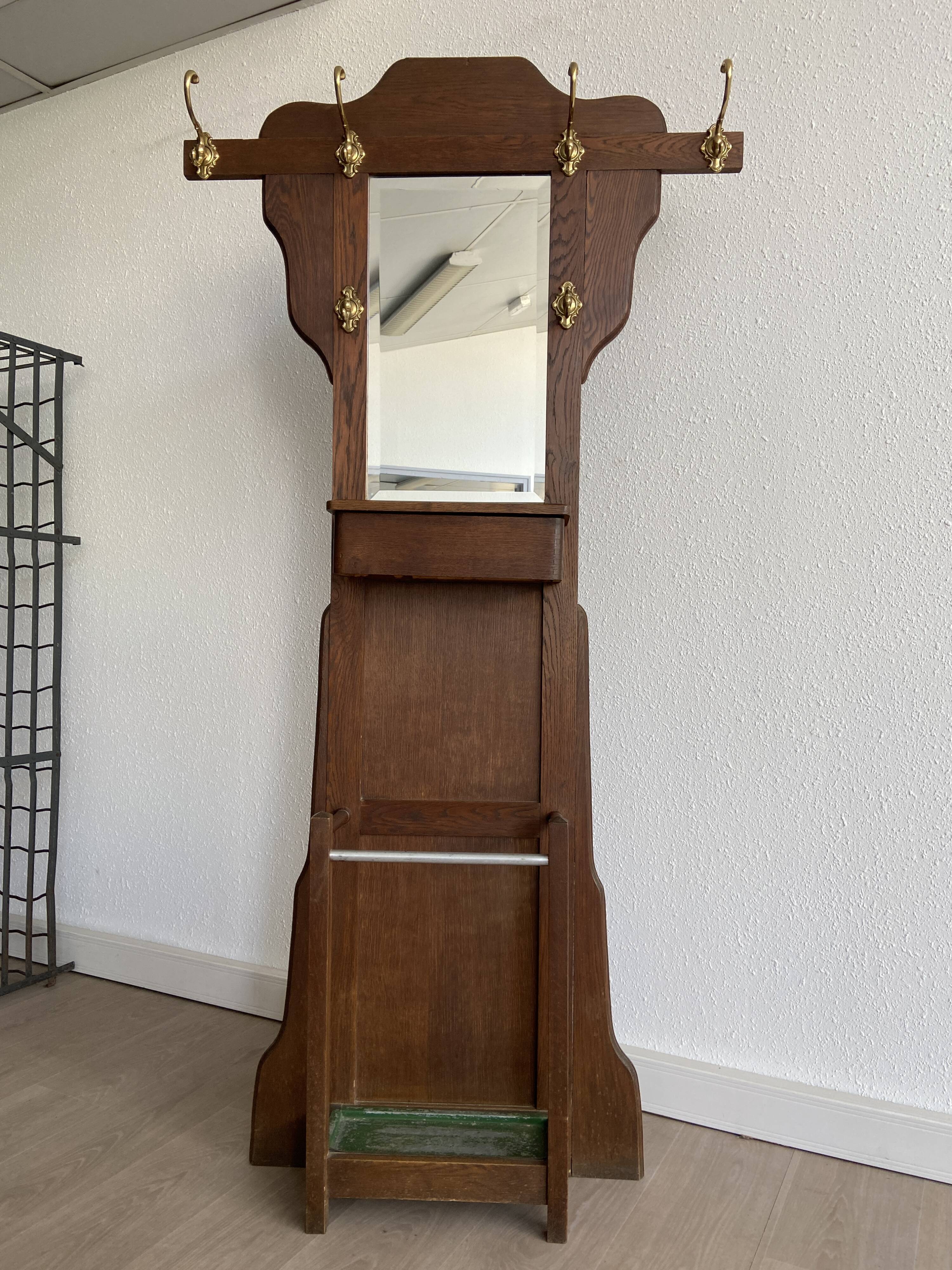 Old art deco coat rack 1940-50