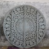 150 cm bleached wood carved wall panel