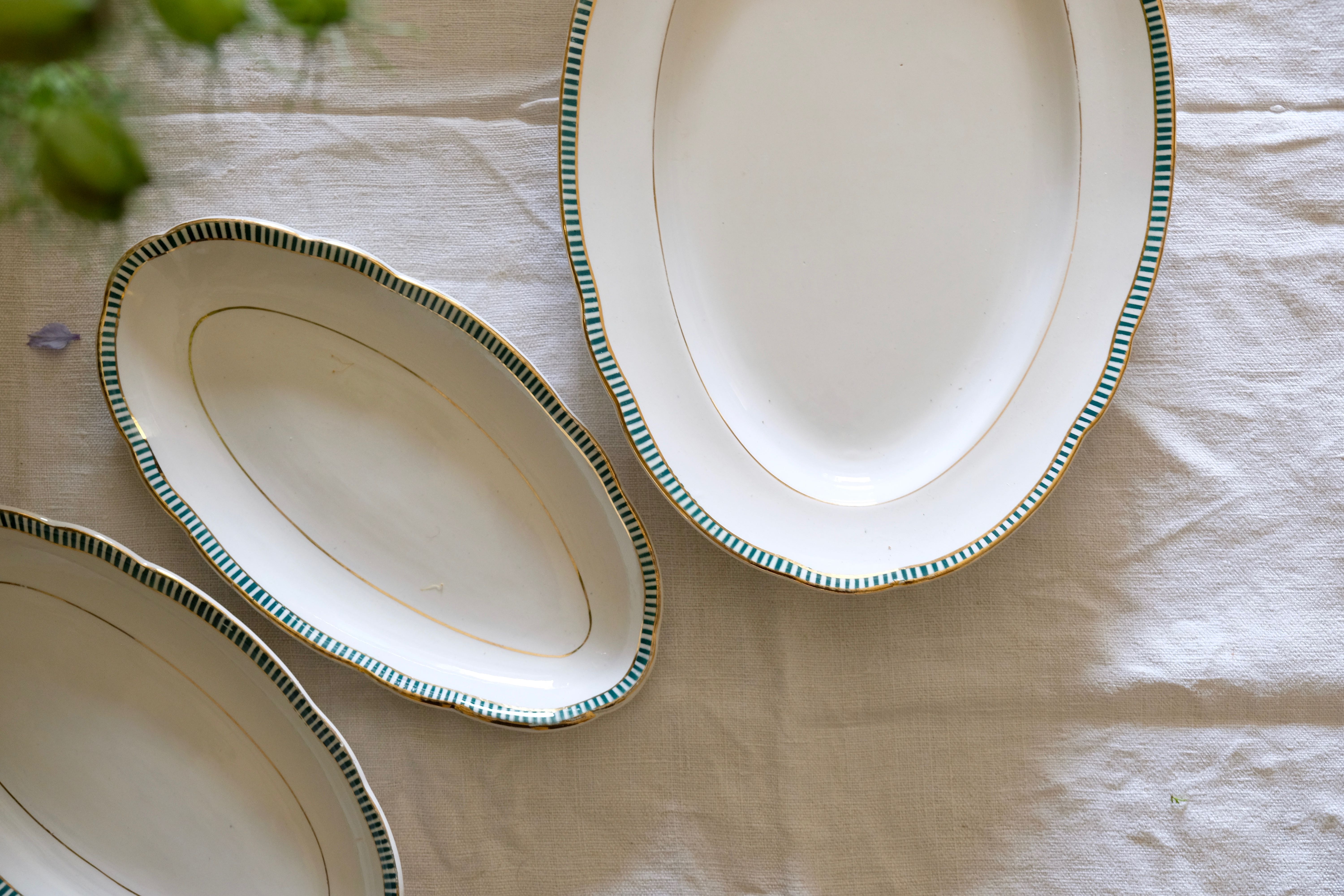 Porcelain ravier collection ''Juan'' Sarreguemine Digoin 1950