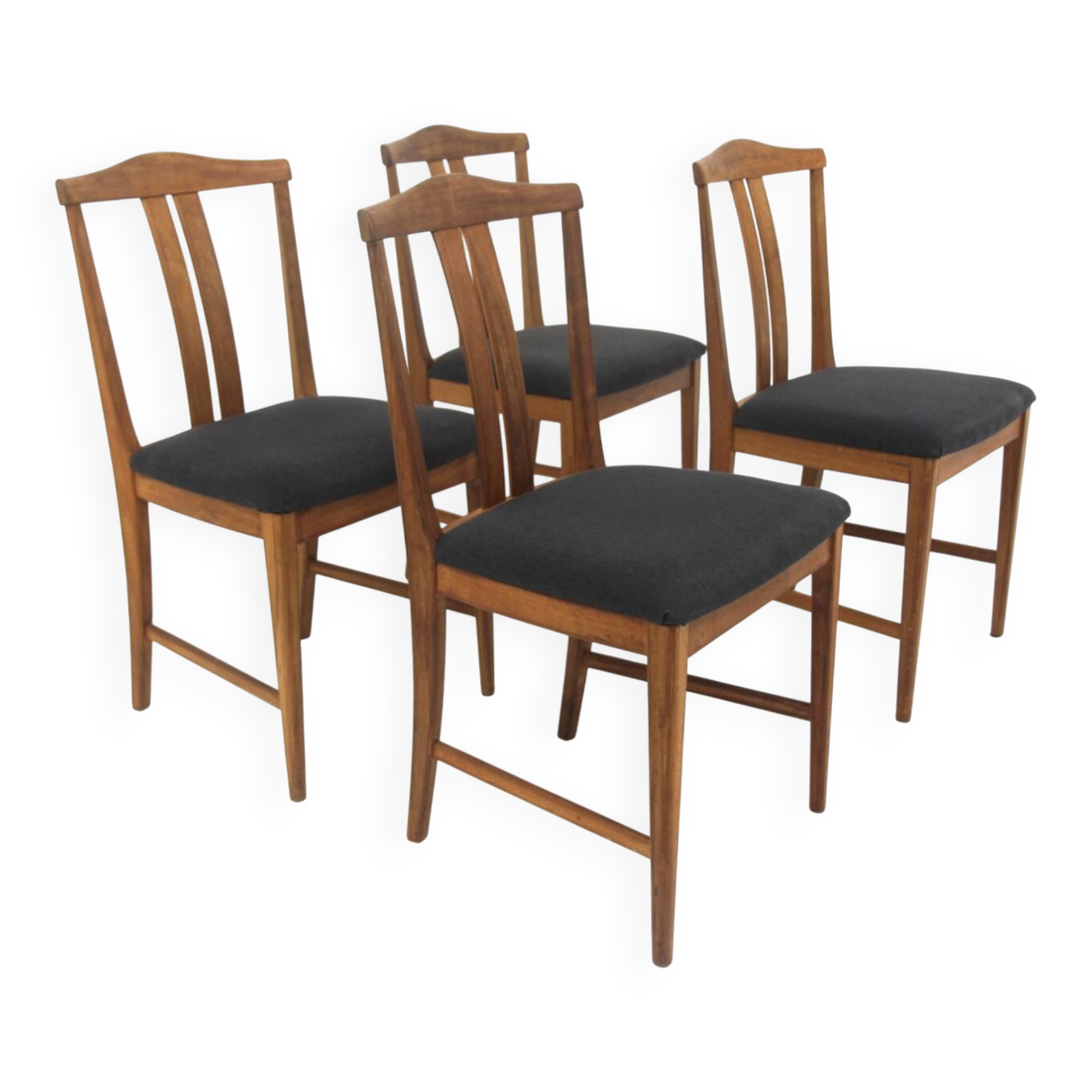 Set of 4 Scandinavian teak chairs, Karl Erik Ekselius, JOC, Sweden, 19