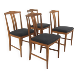 Set of 4 Scandinavian teak chairs, Karl Erik Ekselius, JOC, Sweden, 19