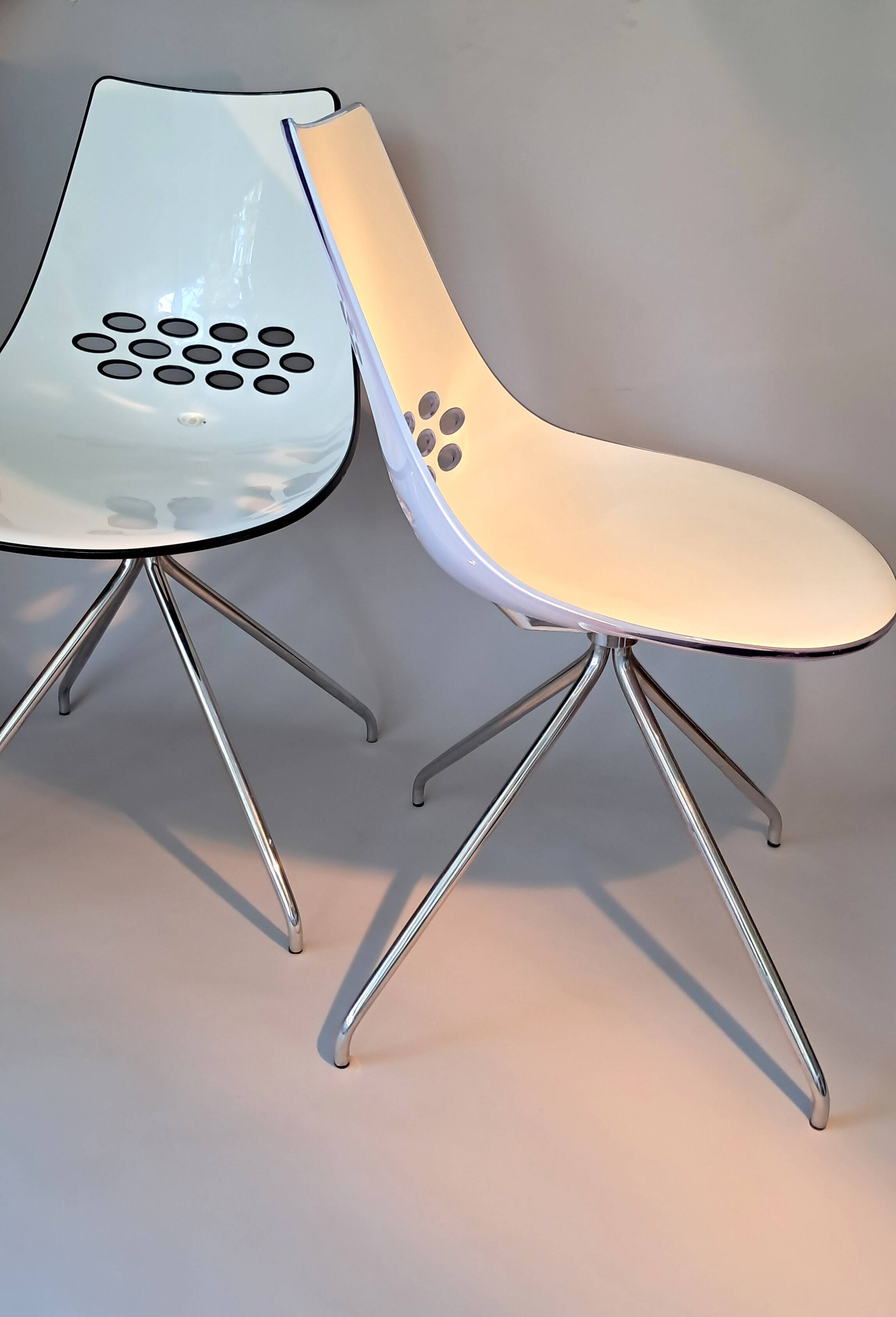 Paire de chaises Calligaris modèle Jam, made in Italy